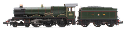 372-034SF GWR 4073 'Castle' 5055 'Earl of Eldon' GWR Lined Green (GW Crest) Steam Locomotive - DCC Sound