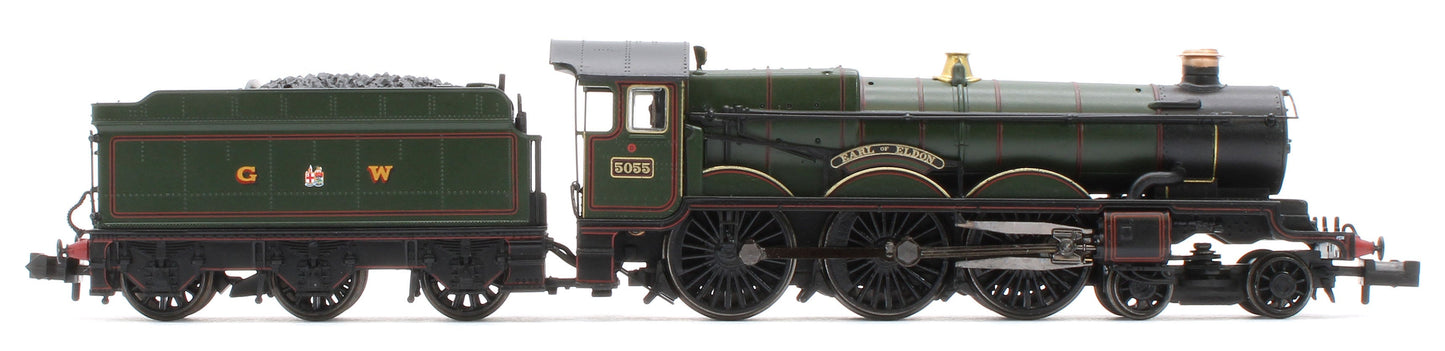 Pre-Owned 372-034 GWR 4073 'Castle' 5055 'Earl of Eldon' GWR Lined Green (GW Crest) Steam Locomotive