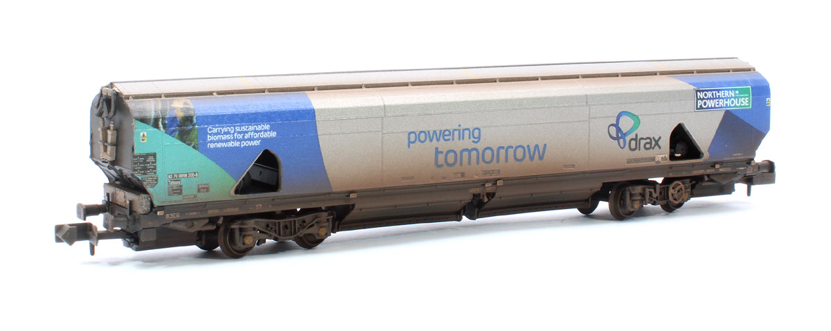 Custom Weathered Drax Power IIA-D Biomass Hopper Twin Pack (Northern Powerhouse Drax Livery) - Pack B