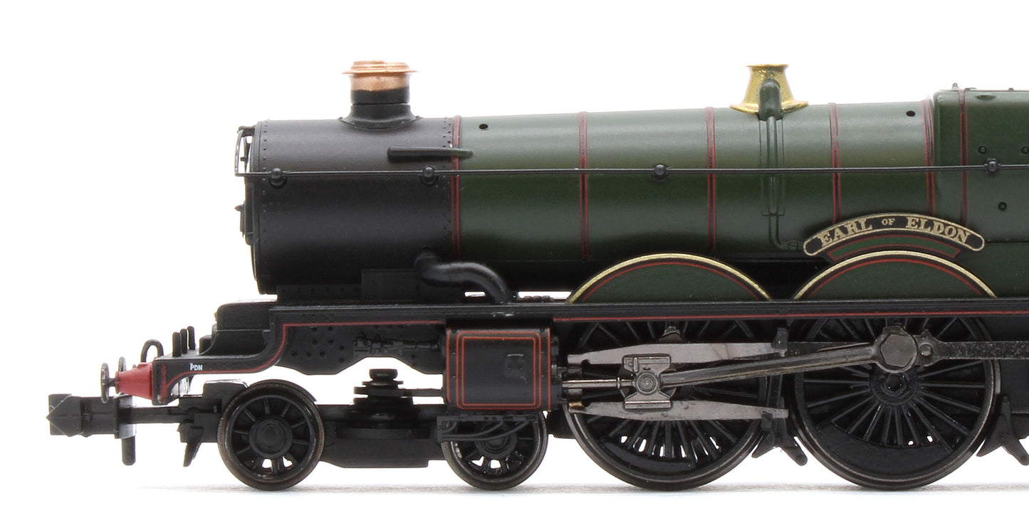 372-034SF GWR 4073 'Castle' 5055 'Earl of Eldon' GWR Lined Green (GW Crest) Steam Locomotive - DCC Sound