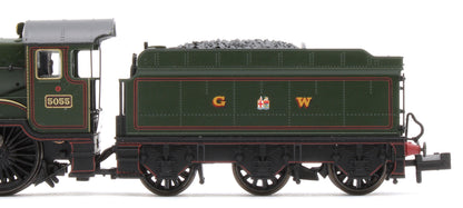 372-034SF GWR 4073 'Castle' 5055 'Earl of Eldon' GWR Lined Green (GW Crest) Steam Locomotive - DCC Sound