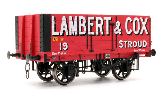 Pre-Owned 7 Plank Wagon 'Lambert & Cox' No.19