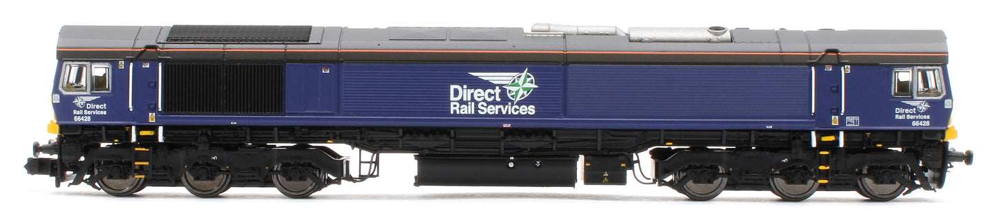 2D-066-008D Class 66 66428 "Carlisle Eden Mind" DRS Plain Blue Diesel Locomotive - DCC Fitted