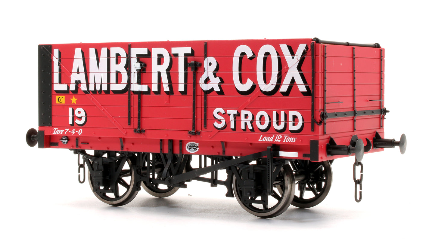 Pre-Owned 7 Plank Wagon 'Lambert & Cox' No.19