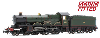 372-035SF GWR 4073 'Castle' 4082 'Windsor Castle' GWR Lined Green (Shirtbutton) Steam Locomotive - DCC Sound