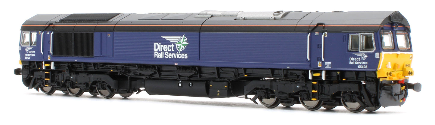 2D-066-008S Class 66 66428 "Carlisle Eden Mind" DRS Plain Blue Diesel Locomotive - DCC Sound