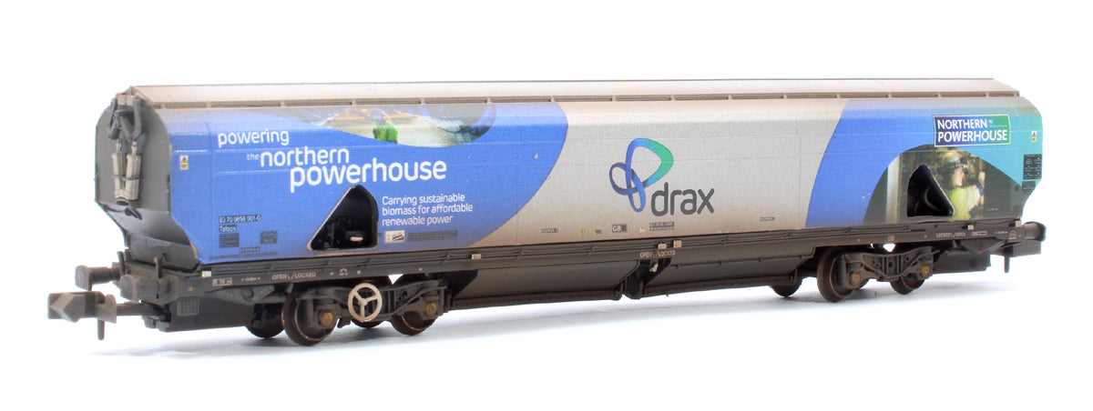 Custom Weathered Drax Power IIA-D Biomass Hopper Twin Pack (Northern Powerhouse Drax Livery) - Pack A