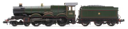 372-035SF GWR 4073 'Castle' 4082 'Windsor Castle' GWR Lined Green (Shirtbutton) Steam Locomotive - DCC Sound
