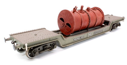 Pre-Owned Kit Built Weltrol WH Bogie Well Wagon With Load (Unboxed) - Weathered