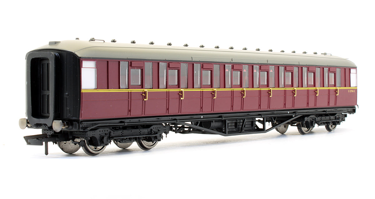 Pre-Owned BR Maroon Gresley 61ft 6in Corridor 3rd Class Coach 'E 12704 E'