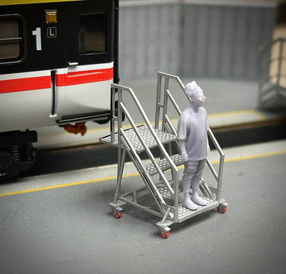 OO Gauge Portable Steps (Pack of 2) - Unpainted