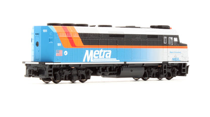 Pre-Owned F40PH Chicago Metra New Paint Village Of Schaumburg Diesel Locomotive - Road #181