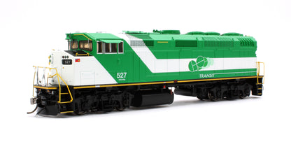 Pre-Owned HO Scale F59PH - GO Transit (Experimental logo) #527 Diesel Locomotive