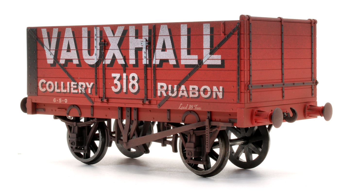 Pre-Owned 'Vauxhall Ruabon' 7 Plank Open Wagon No.318 (Weathered)