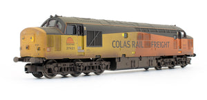 Pre-Owned RailRoad Plus Class 37 421 Colas Railfreight Diesel Locomotive (TTS Sound Fitted & Weathered)