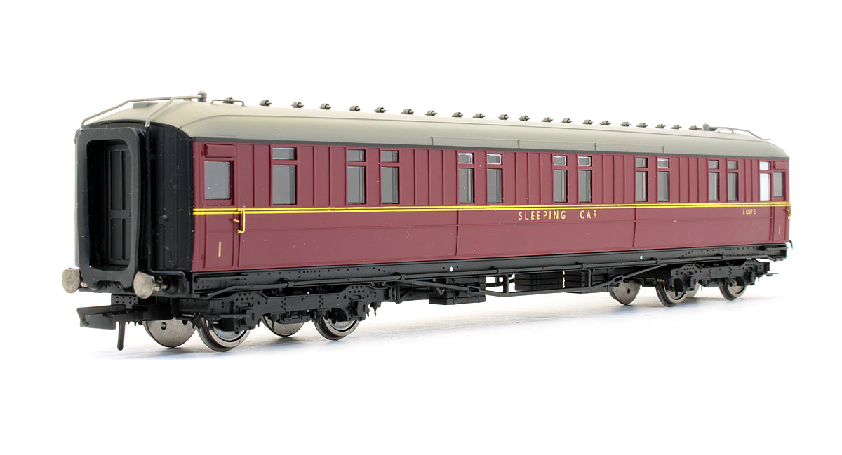 Pre-Owned BR Maroon Gresley 61ft 6in 1st Class Sleeper Coach 'E 1237 E'