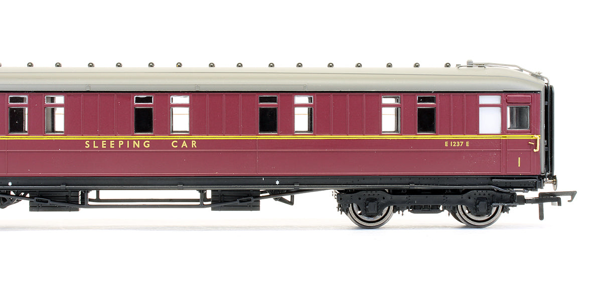 Pre-Owned BR Maroon Gresley 61ft 6in 1st Class Sleeper Coach 'E 1237 E'