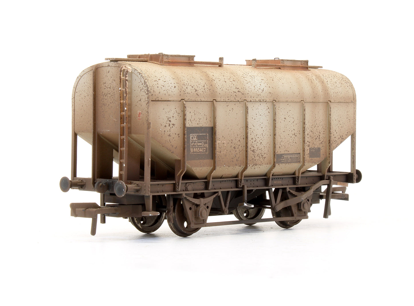 Pre-Owned 21 Ton Grain Hopper BR Grey (TOPS) 'B885467' - Custom Weathered