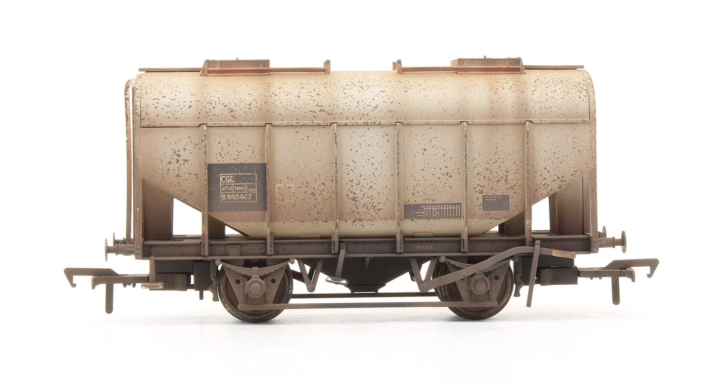 Pre-Owned 21 Ton Grain Hopper BR Grey (TOPS) 'B885467' - Custom Weathered