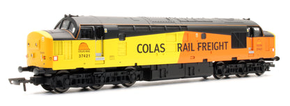 Pre-Owned RailRoad Plus Class 37 Co-Co Colas Rail 37421 Diesel Locomotive (DCC Ready)