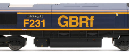 R30534TXS RailRoad GBRf Class 66 HMS Argyll 66775 Diesel Locomotive - DCC Sound