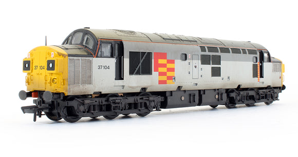Pre-Owned Class 37/0 37104 BR Railfreight General Grey Diesel Locomotive (DCC Sound Fitted & Custom Weathered)