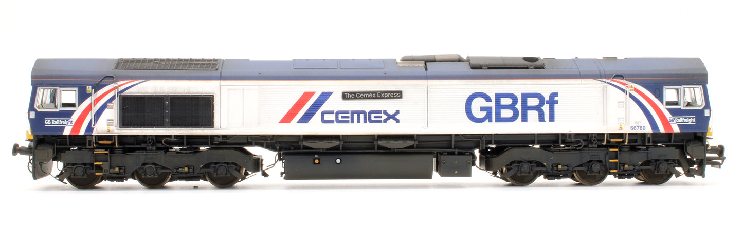 Pre-Owned Class 66780 GBRf / Cemex Diesel Locomotive - Custom Weathered - DCC Sound -