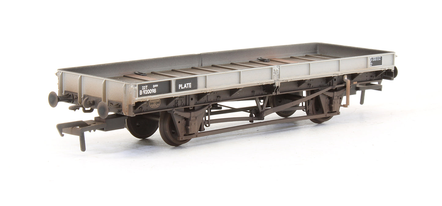 Pre-Owned Set Of 22 Ton Plate Wagons (Ex-Double Bolster) BR Grey - Exclusive Edition - Custom Weathered