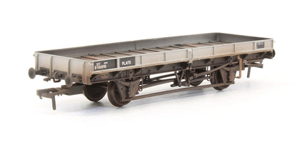 Pre-Owned Set Of 22 Ton Plate Wagons (Ex-Double Bolster) BR Grey - Exclusive Edition - Custom Weathered