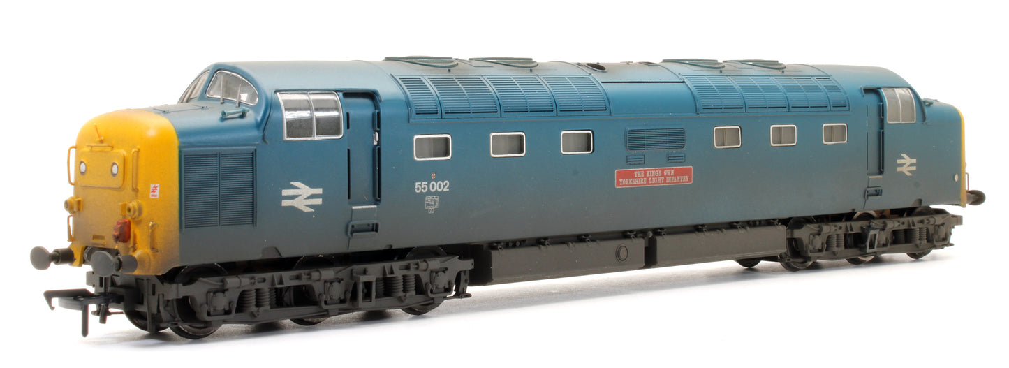 Pre-Owned Class 55 Deltic 55002 'King's Own Yorkshire Light Infantry' BR Blue (Preserved) (Weathered) Diesel Locomotive