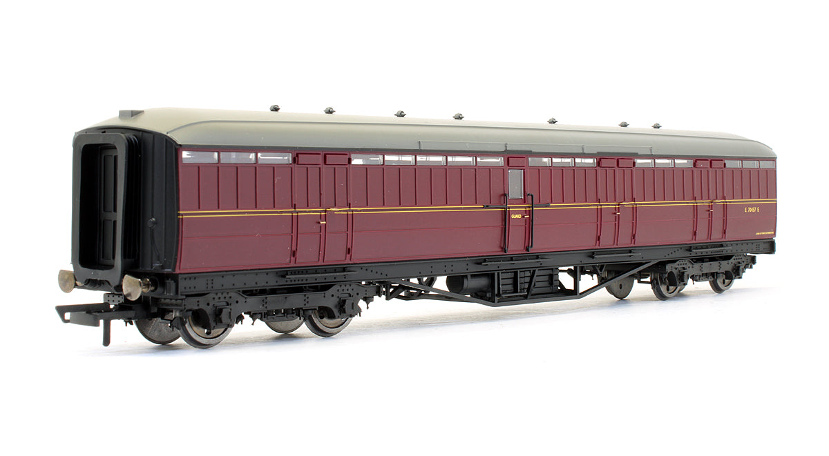 Pre-Owned BR Maroon Gresley (Ex-LNER) 61ft 6in Full Brake Coach 'E 70457 E'