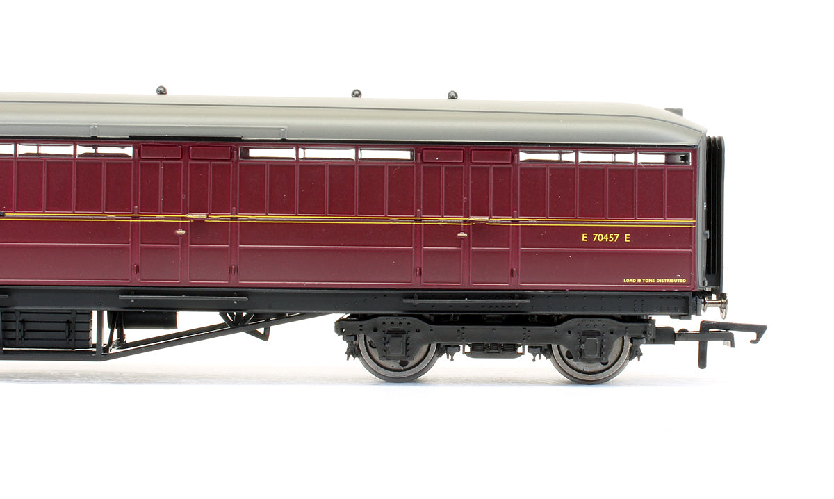 Pre-Owned BR Maroon Gresley (Ex-LNER) 61ft 6in Full Brake Coach 'E 70457 E'