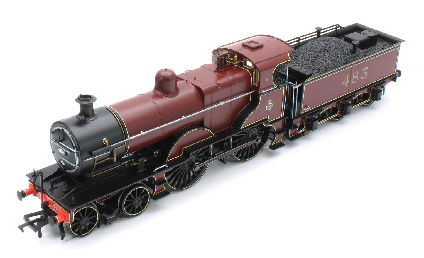 974502 Midland Railway 483 Class 4-4-0 Crimson No.483 Steam Locomotive - DCC Sound