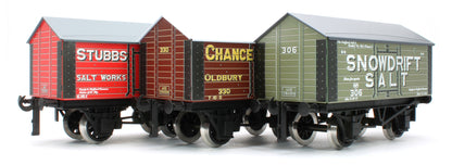 G/6-SV1 Set of 3 Private Owner Salt Wagons - Snowdrift Salt, Chance & Hunt Ltd, Stubbs & Co Salt Works - Set 1
