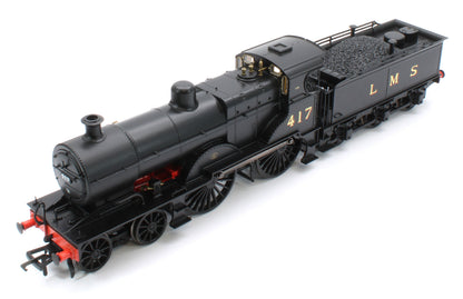 974508 Midland Railway 483 Class 4-4-0 LMS Wartime Unlined Black No.417 Steam Locomotive - DCC Sound