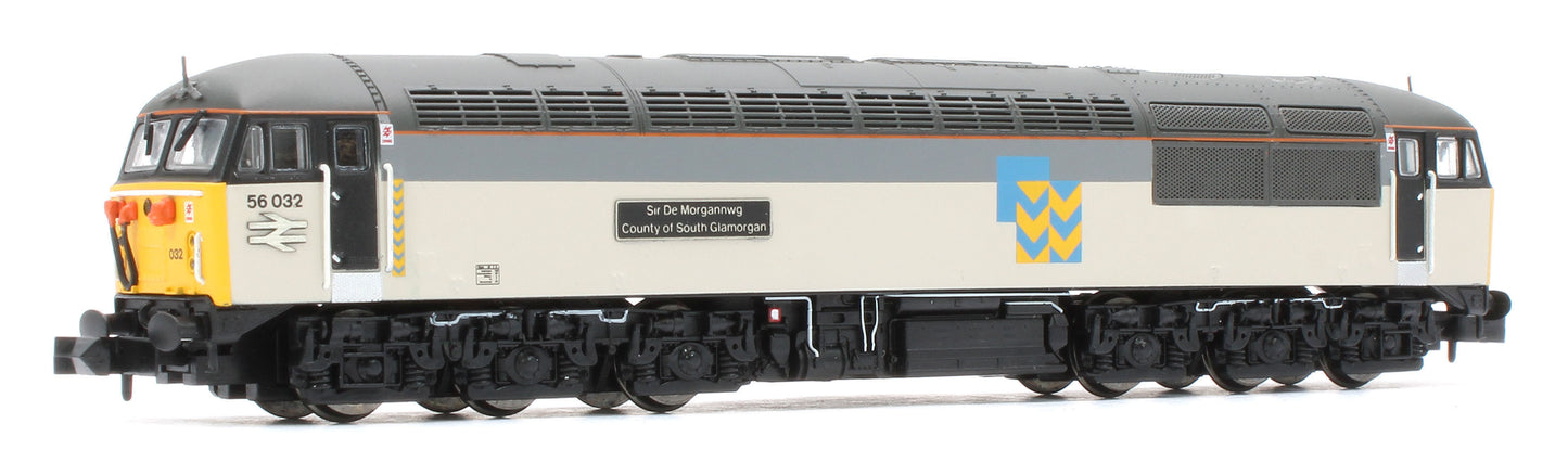 GM2210701 Class 56 032 County of South Glamorgan Railfreight Metals Diesel Locomotive