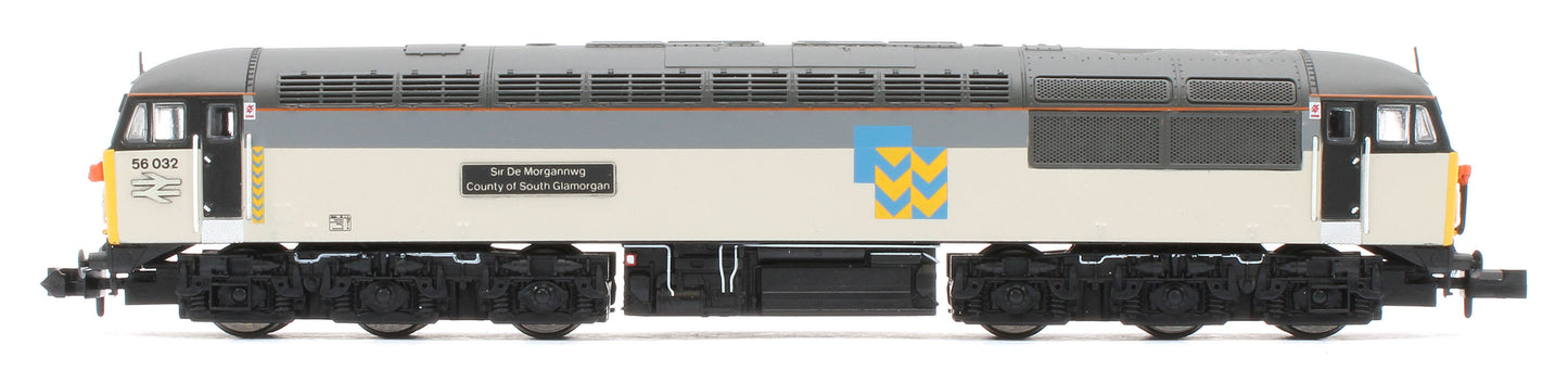GM2210701D Class 56 032 County of South Glamorgan Railfreight Metals Diesel Locomotive - DCC Fitted