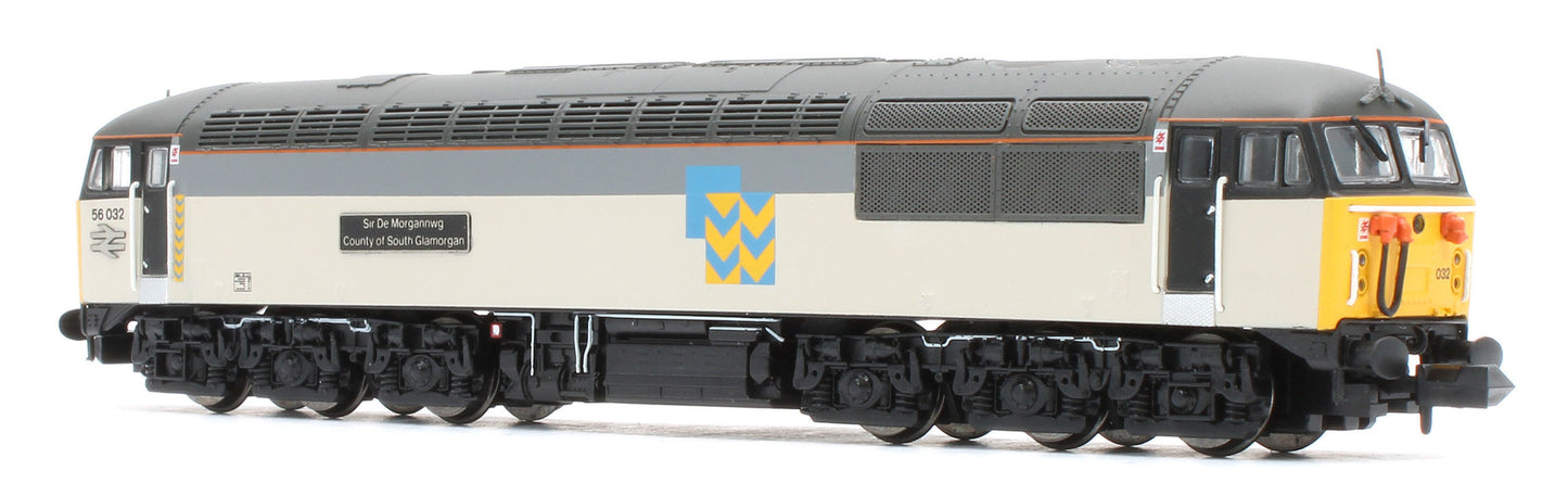 GM2210701 Class 56 032 County of South Glamorgan Railfreight Metals Diesel Locomotive