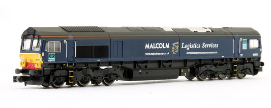 2D-007-015D Pre-Owned Class 66 66405 DRS Malcolms Diesel Locomotive DCC Fitted