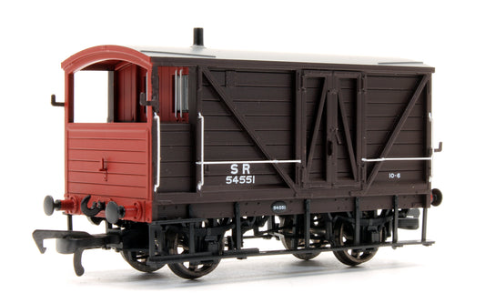 Pre-Owned LSWR 10T Goods Brake Van 54551 SR Post-1936 Mainland