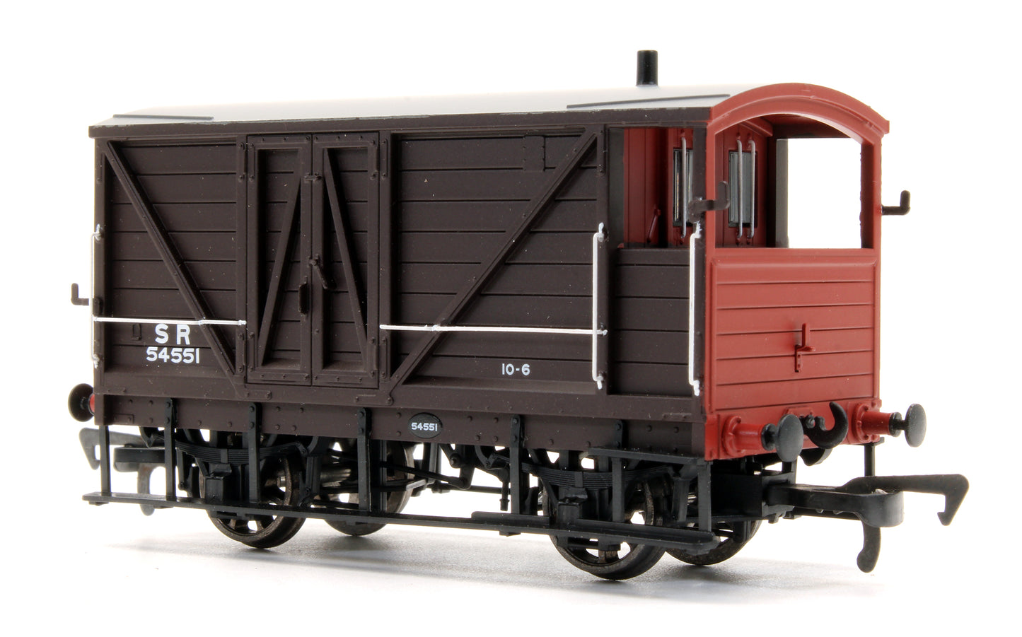 Pre-Owned LSWR 10T Goods Brake Van 54551 SR Post-1936 Mainland