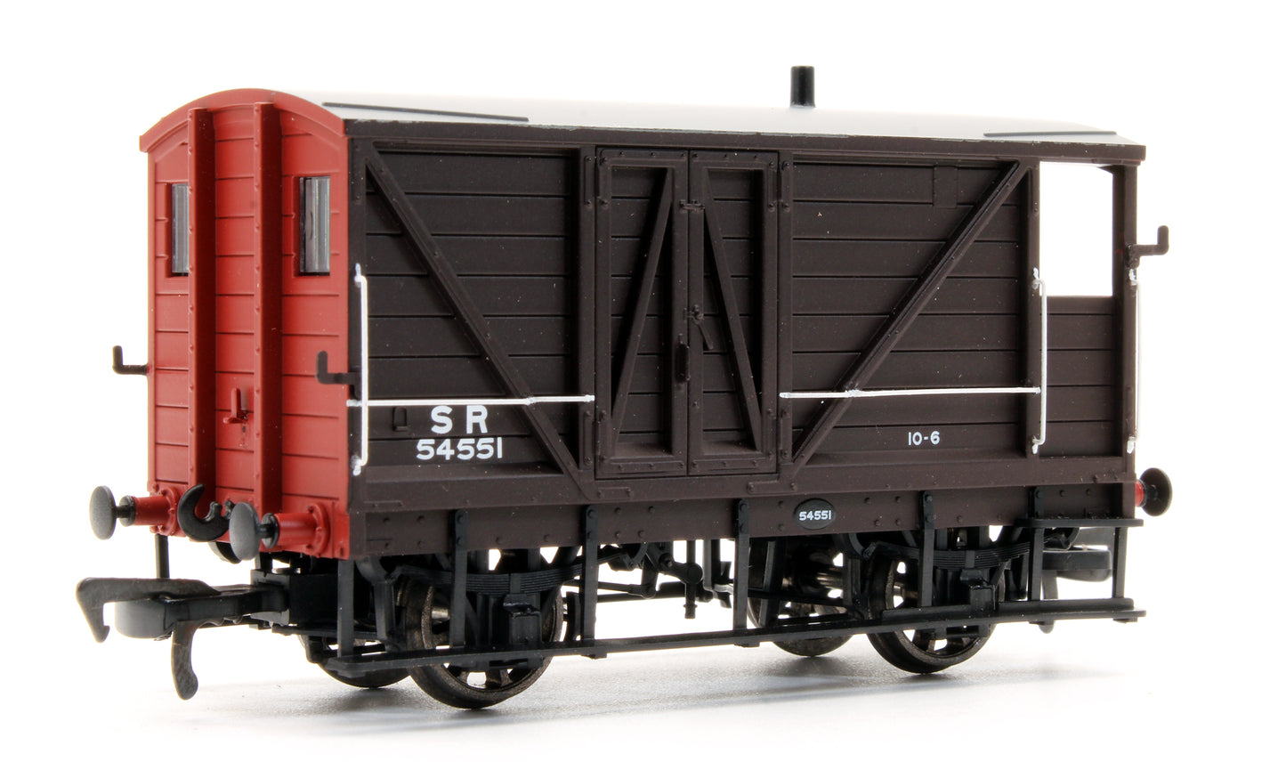 Pre-Owned LSWR 10T Goods Brake Van 54551 SR Post-1936 Mainland
