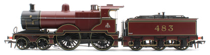 974502 Midland Railway 483 Class 4-4-0 Crimson No.483 Steam Locomotive - DCC Sound