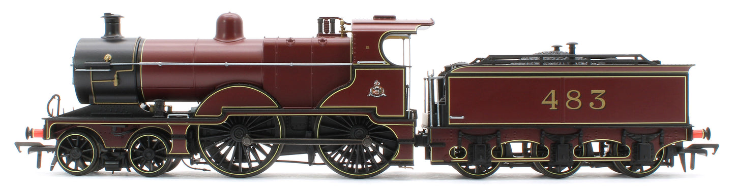 974002 Midland Railway 483 Class 4-4-0 Crimson No.483 Steam Locomotive