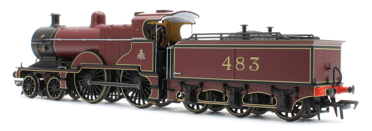 974502 Midland Railway 483 Class 4-4-0 Crimson No.483 Steam Locomotive - DCC Sound