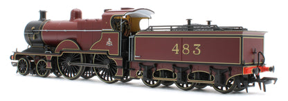 974502 Midland Railway 483 Class 4-4-0 Crimson No.483 Steam Locomotive - DCC Sound