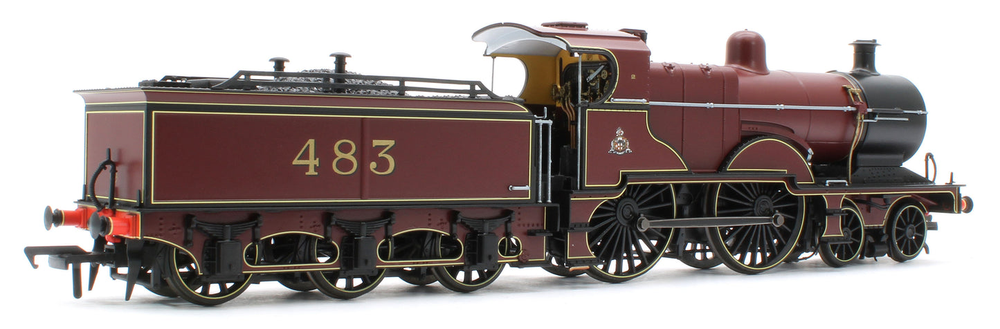 974502 Midland Railway 483 Class 4-4-0 Crimson No.483 Steam Locomotive - DCC Sound
