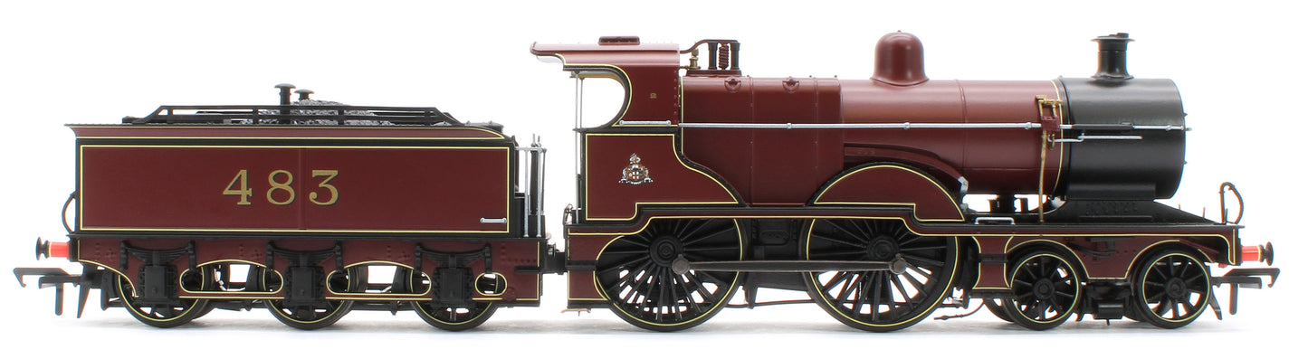 974502 Midland Railway 483 Class 4-4-0 Crimson No.483 Steam Locomotive - DCC Sound