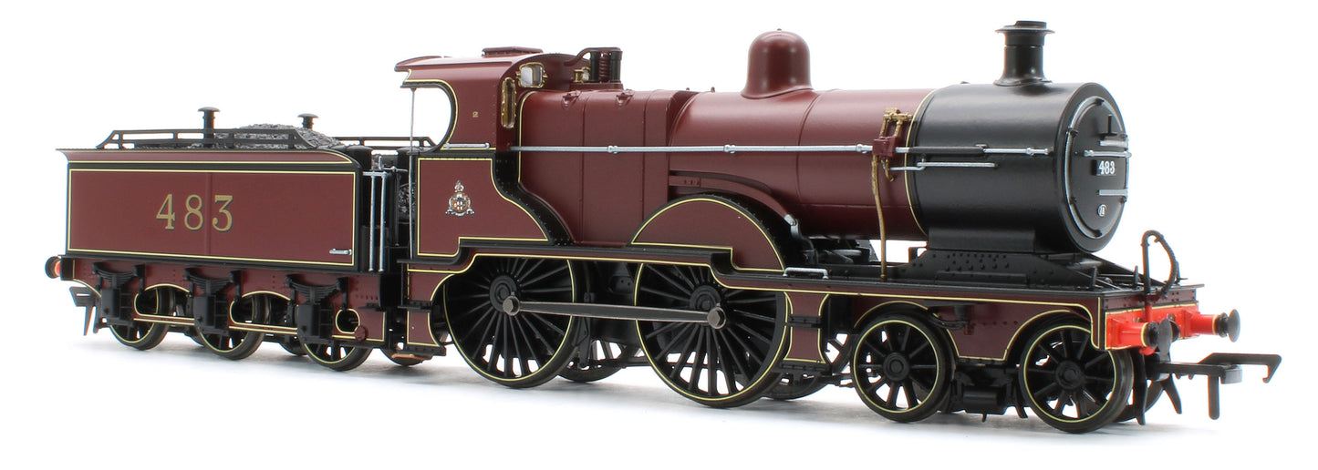 974502 Midland Railway 483 Class 4-4-0 Crimson No.483 Steam Locomotive - DCC Sound