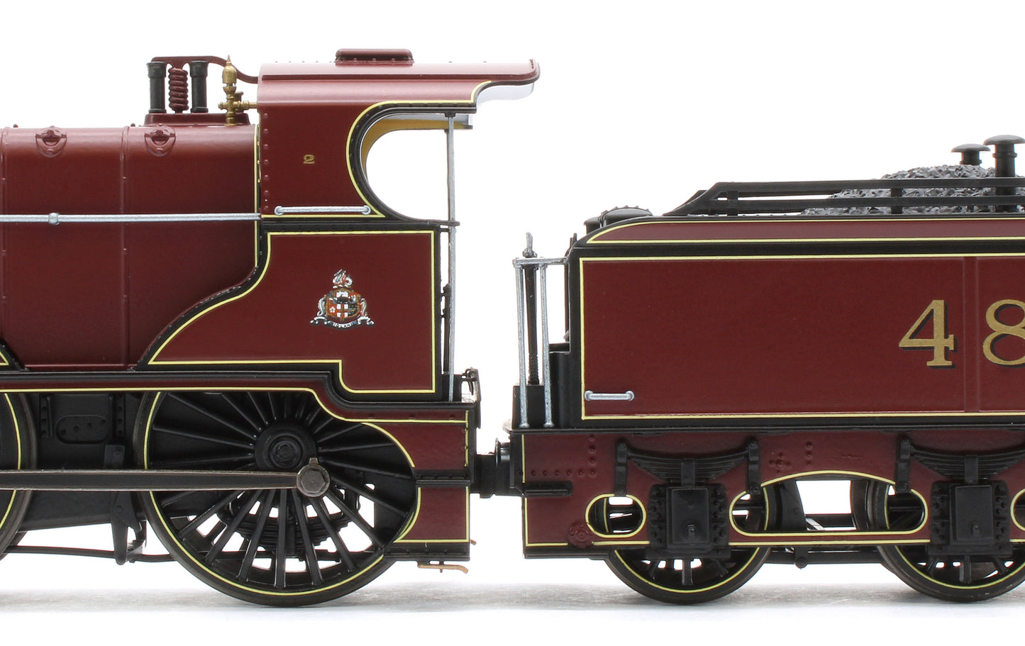 974502 Midland Railway 483 Class 4-4-0 Crimson No.483 Steam Locomotive - DCC Sound